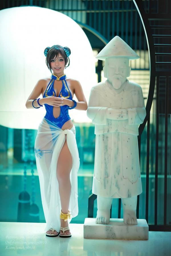    Umeko J - Chun Li 春丽经典角色扮演，野性麦色肌肤诱惑，户外风情写真 [97P]第38张图片