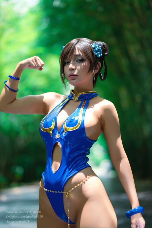    Umeko J - Chun Li 春丽经典角色扮演，野性麦色肌肤诱惑，户外风情写真 [97P]第40张图片