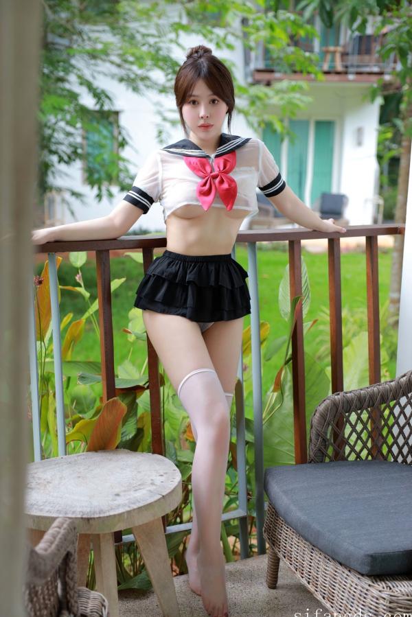    XR-Uncensored-Evelyn艾莉-透明JK-R18-XiuRen秀人网-内购私拍 - 无圣光大尺度第67张图片
