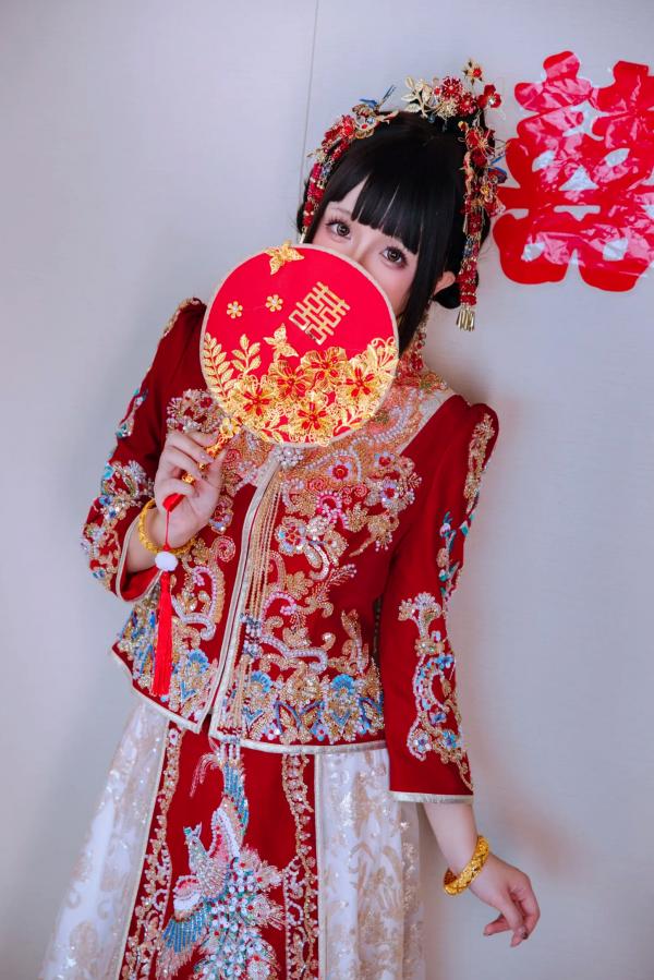    日奈娇 - 洞房花烛，唯美古风角色扮演私房摄影，绝美红装内衣诱惑，极品性感视觉盛宴 [180P]第3张图片