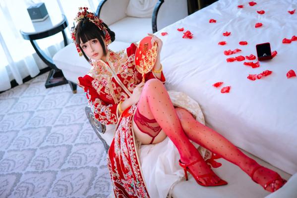   日奈娇 - 洞房花烛，唯美古风角色扮演私房摄影，绝美红装内衣诱惑，极品性感视觉盛宴 [180P]第7张图片