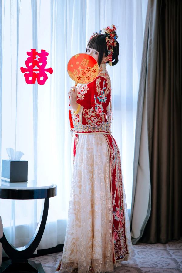    日奈娇 - 洞房花烛，唯美古风角色扮演私房摄影，绝美红装内衣诱惑，极品性感视觉盛宴 [180P]第19张图片