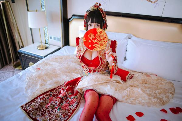    日奈娇 - 洞房花烛，唯美古风角色扮演私房摄影，绝美红装内衣诱惑，极品性感视觉盛宴 [180P]第23张图片