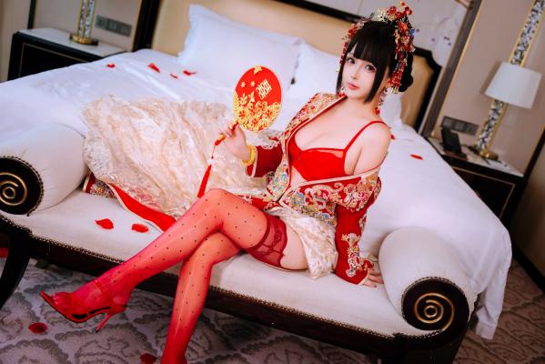    日奈娇 - 洞房花烛，唯美古风角色扮演私房摄影，绝美红装内衣诱惑，极品性感视觉盛宴 [180P]第33张图片
