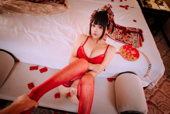    日奈娇 - 洞房花烛，唯美古风角色扮演私房摄影，绝美红装内衣诱惑，极品性感视觉盛宴 [180P]第48张图片