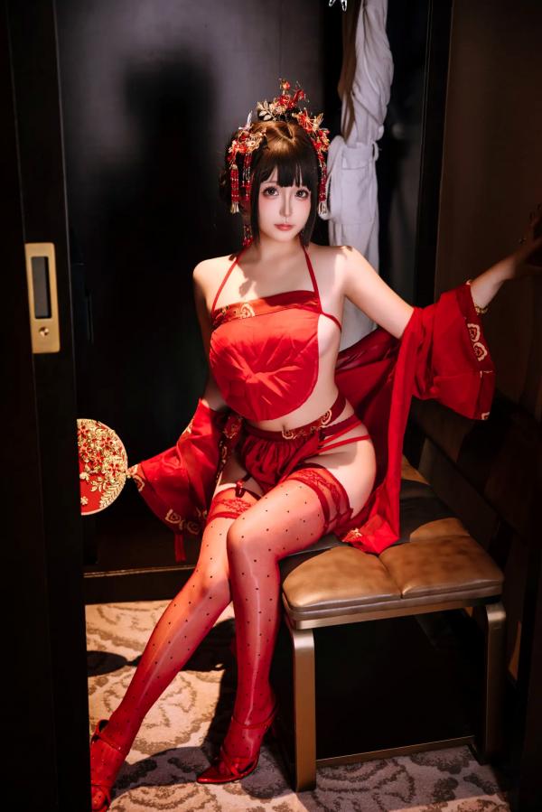    日奈娇 - 洞房花烛，唯美古风角色扮演私房摄影，绝美红装内衣诱惑，极品性感视觉盛宴 [180P]第72张图片