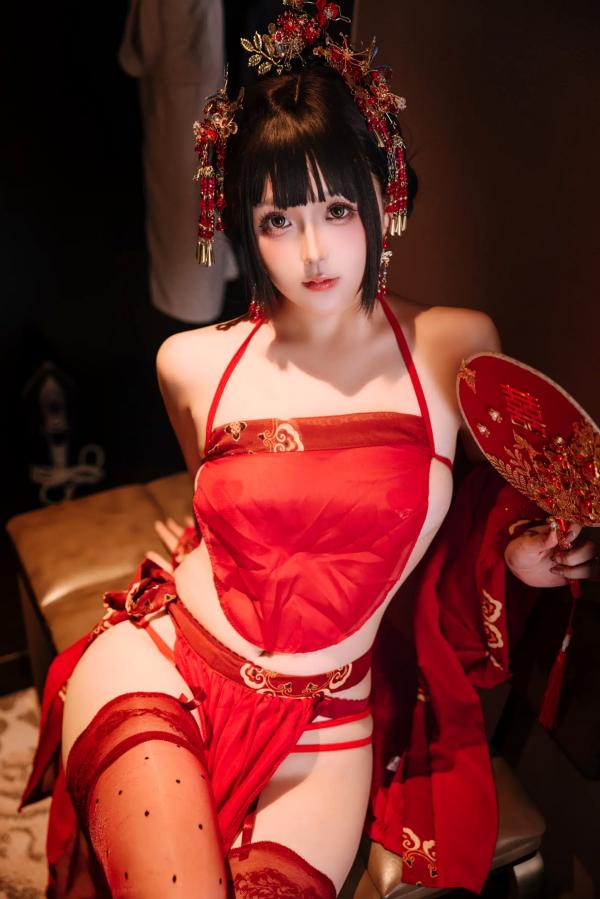    日奈娇 - 洞房花烛，唯美古风角色扮演私房摄影，绝美红装内衣诱惑，极品性感视觉盛宴 [180P]第76张图片