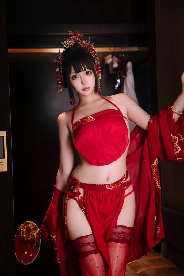    日奈娇 - 洞房花烛，唯美古风角色扮演私房摄影，绝美红装内衣诱惑，极品性感视觉盛宴 [180P]第79张图片