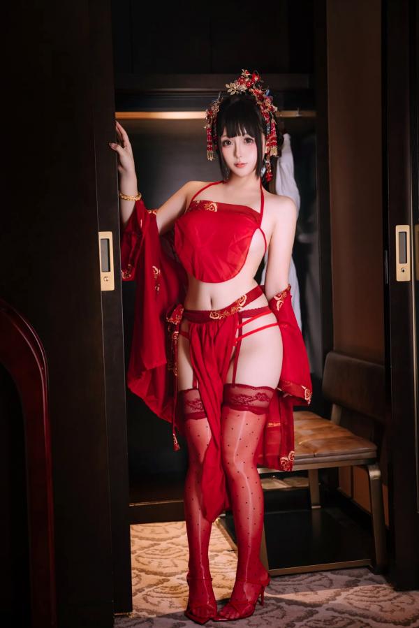    日奈娇 - 洞房花烛，唯美古风角色扮演私房摄影，绝美红装内衣诱惑，极品性感视觉盛宴 [180P]第80张图片