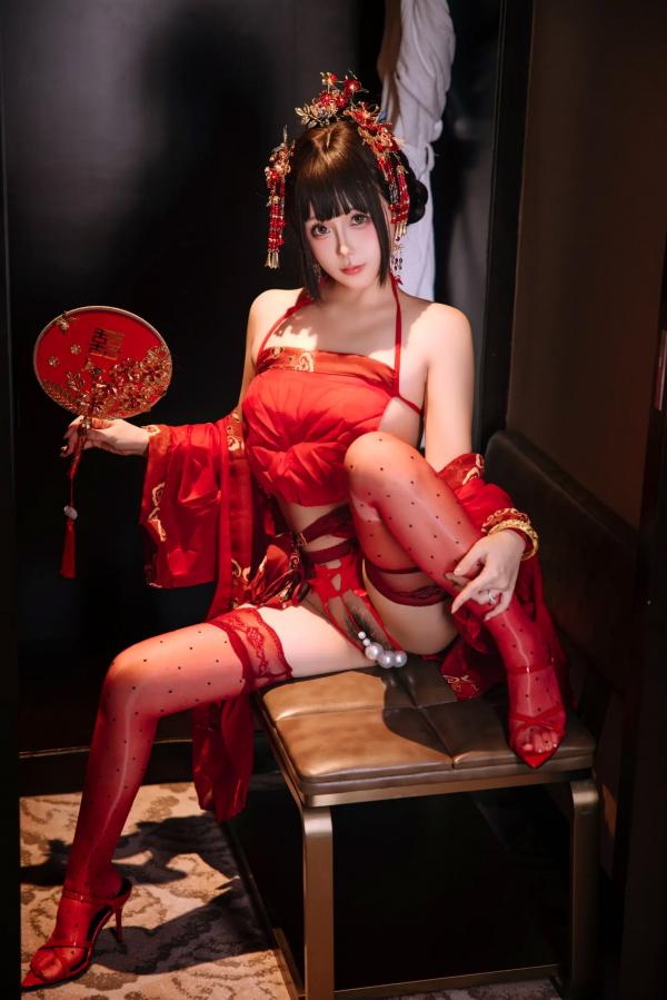    日奈娇 - 洞房花烛，唯美古风角色扮演私房摄影，绝美红装内衣诱惑，极品性感视觉盛宴 [180P]第84张图片