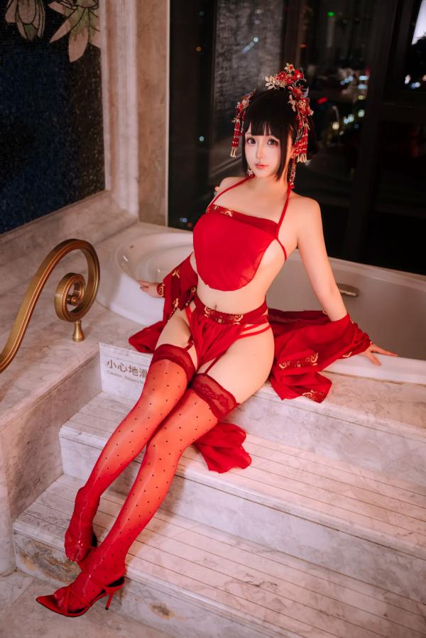    日奈娇 - 洞房花烛，唯美古风角色扮演私房摄影，绝美红装内衣诱惑，极品性感视觉盛宴 [180P]第109张图片