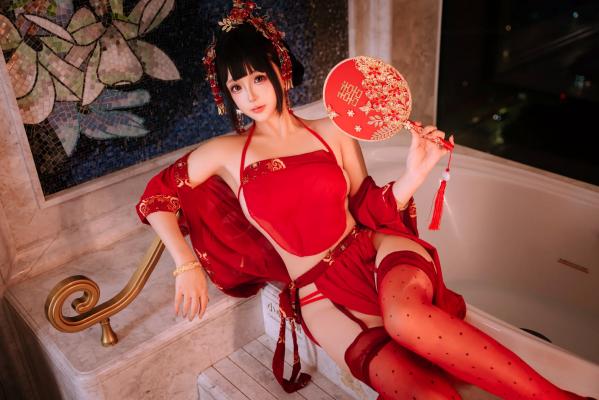    日奈娇 - 洞房花烛，唯美古风角色扮演私房摄影，绝美红装内衣诱惑，极品性感视觉盛宴 [180P]第110张图片