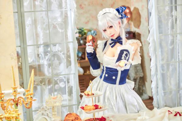    源纱希喵喵喵 x 犹大Yuta - 碧蓝航线贝尔法斯特COSPLAY高清写真，双姝演绎唯美女仆风情，精致妆造，带来极致二次元盛宴第15张图片