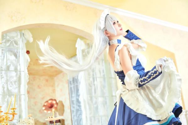    源纱希喵喵喵 x 犹大Yuta - 碧蓝航线贝尔法斯特COSPLAY高清写真，双姝演绎唯美女仆风情，精致妆造，带来极致二次元盛宴第22张图片
