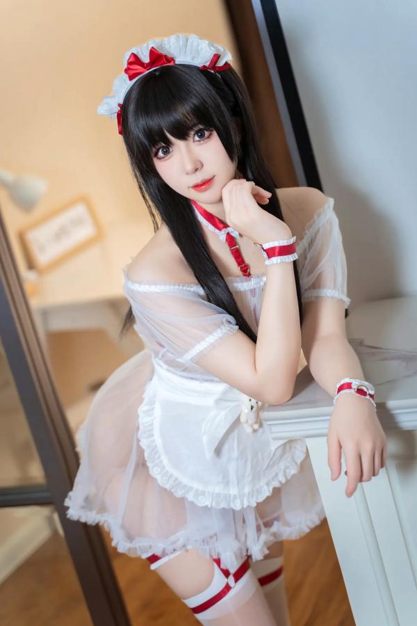    虎森森 熊熊女仆角色扮演 - 极致诱惑私房美学，童颜美少女性感演绎纯欲写真大尺度第50张图片
