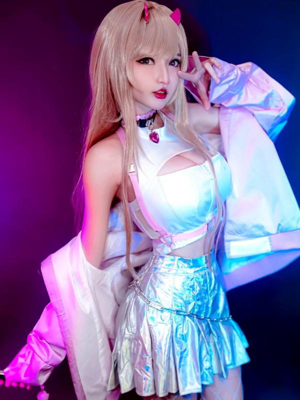    Potato-Godzilla-Viper-NIKKE二次元赛博朋克风Cosplay，绝美女神角色扮演，私房写真霓虹灯下尽显性感火辣诱惑第3张图片