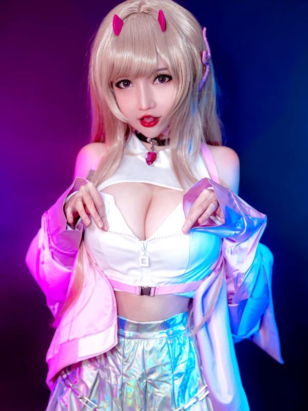    Potato-Godzilla-Viper-NIKKE二次元赛博朋克风Cosplay，绝美女神角色扮演，私房写真霓虹灯下尽显性感火辣诱惑第7张图片
