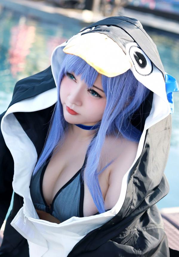    Potato-Godzilla-泳装-Meltryllis-二次元美少女角色扮演-泳池唯美私房写真第27张图片