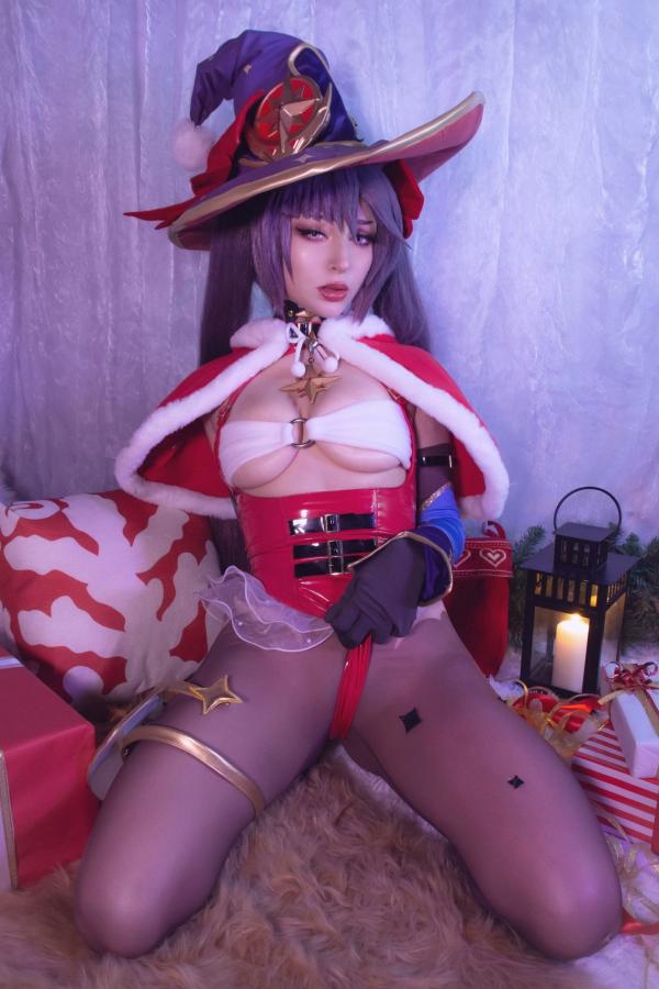    ShiroKitsune-原神莫娜圣诞版-大尺度cosplay-超性感角色扮演诱惑第13张图片