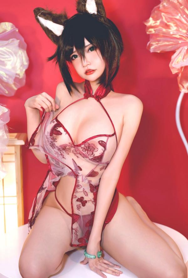    Potato-Godzilla-No.149-Tingyun-Cheongsam 婷云Cosplay诱惑红旗袍大尺度写真第4张图片