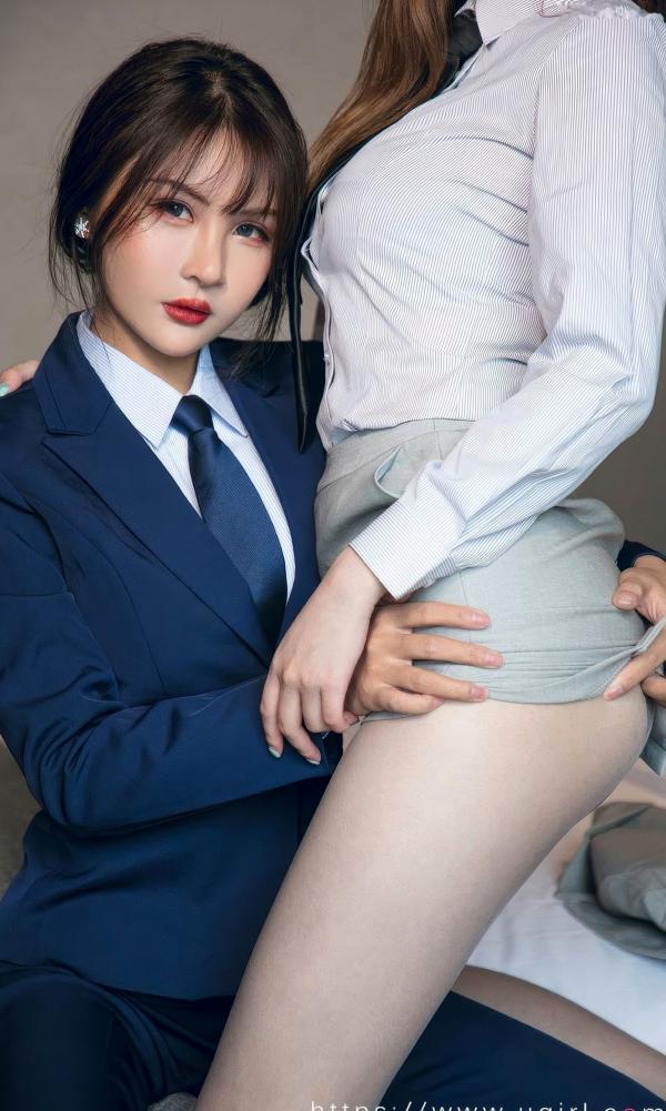    UGirlsApp尤果圈爱尤物-2870-尹菲-Betty《双生恋人》职场OL制服诱惑与性感丝袜大片第19张图片