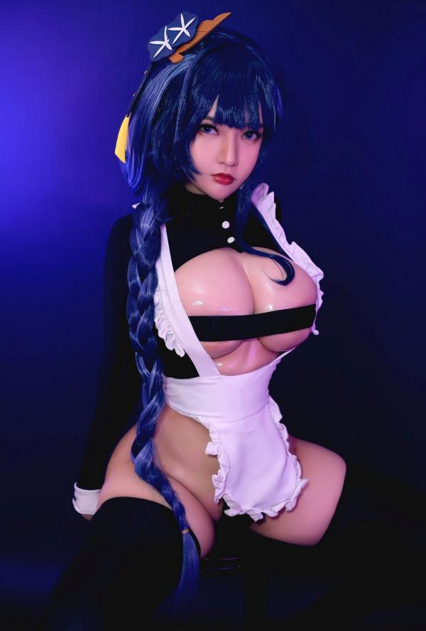    Potato-Godzilla雷电将军女仆：极致诱惑Cosplay写真，大尺度福利向室内棚拍第1张图片