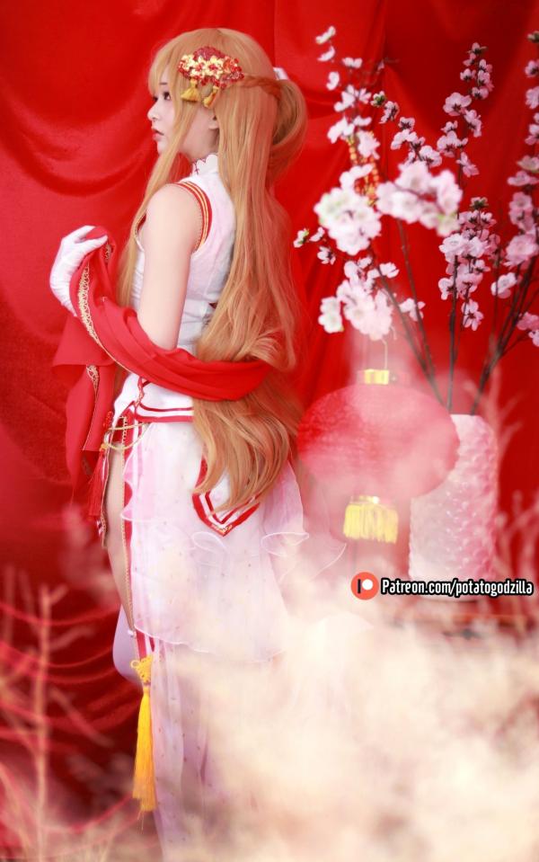    Potato-Godzilla-Asuna-Yuuki-旗袍第8张图片