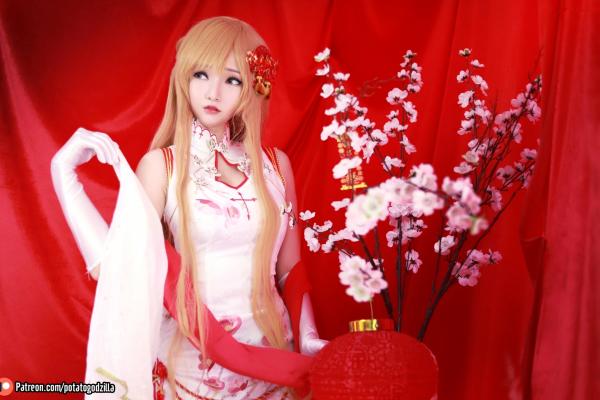    Potato-Godzilla-Asuna-Yuuki-旗袍第10张图片