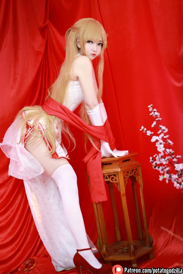    Potato-Godzilla-Asuna-Yuuki-旗袍第17张图片