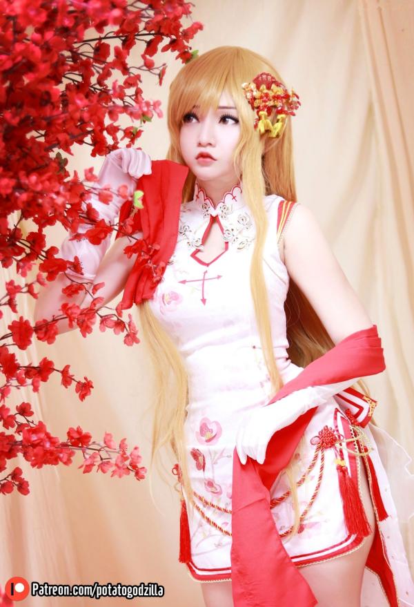    Potato-Godzilla-Asuna-Yuuki-旗袍第21张图片