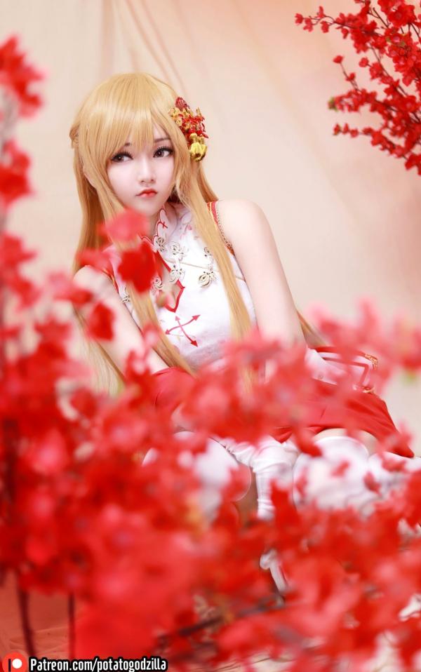    Potato-Godzilla-Asuna-Yuuki-旗袍第23张图片
