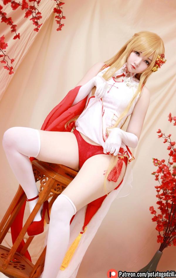    Potato-Godzilla-Asuna-Yuuki-旗袍第25张图片