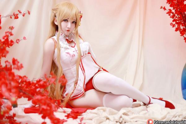    Potato-Godzilla-Asuna-Yuuki-旗袍第28张图片
