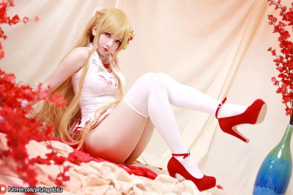    Potato-Godzilla-Asuna-Yuuki-旗袍第29张图片