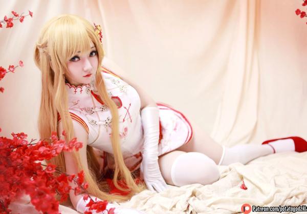    Potato-Godzilla-Asuna-Yuuki-旗袍第30张图片