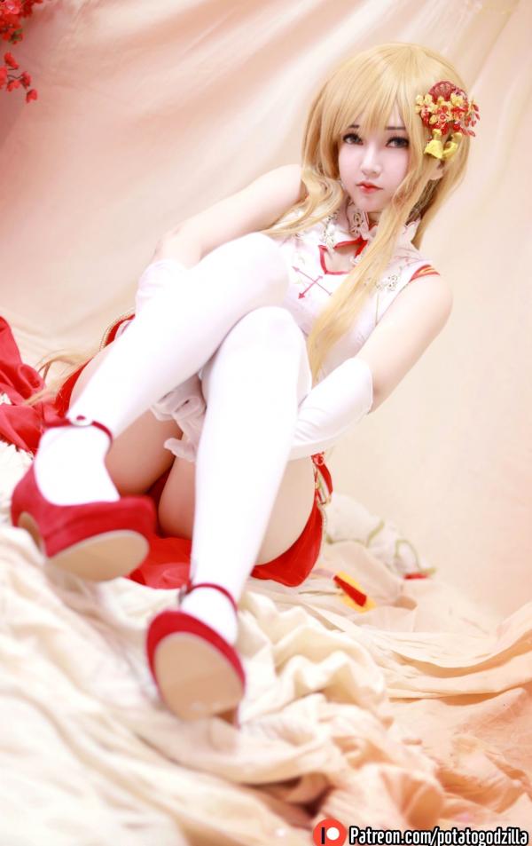    Potato-Godzilla-Asuna-Yuuki-旗袍第34张图片