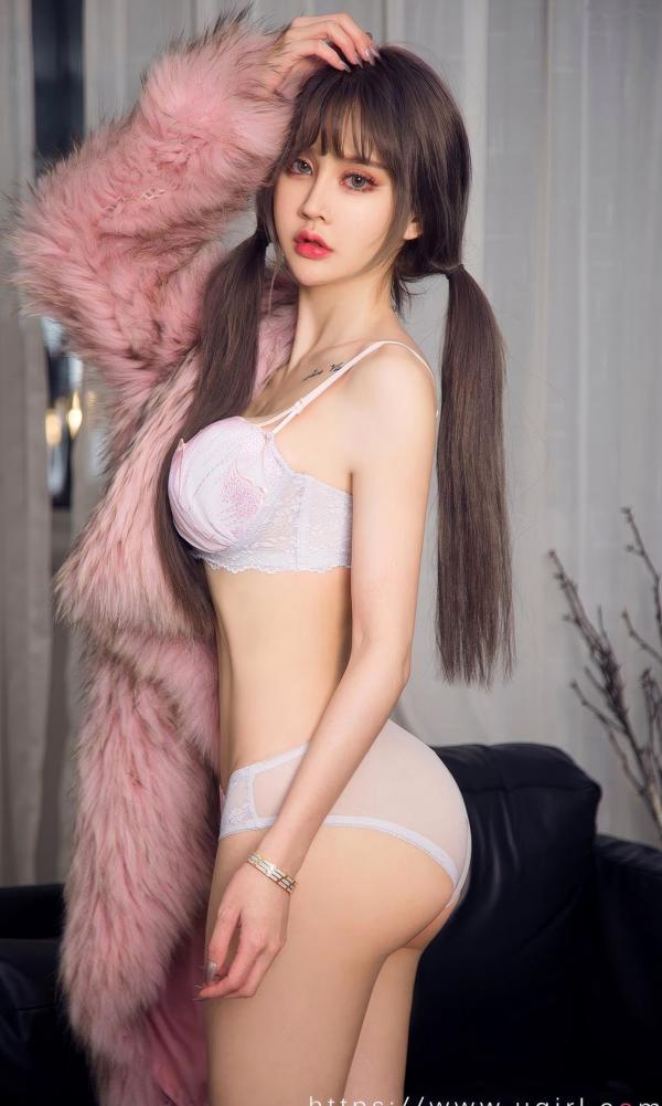    UGirlsApp尤果圈爱尤物-2859-模特精选写真-《消火尤宠》-室内私房黑色丝绒裙与粉嫩蕾丝诱惑-2024.05.26第30张图片