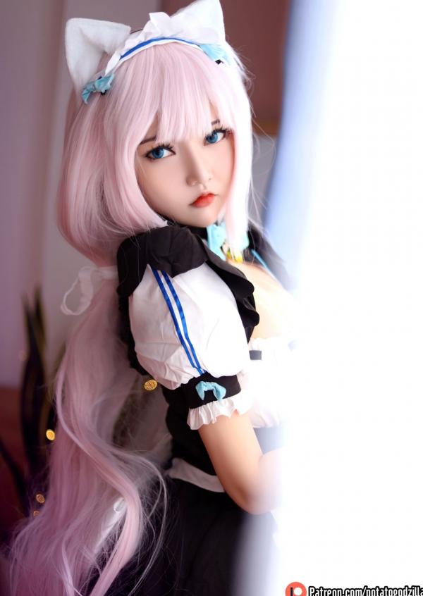    Potato-Godzilla-Vanilla：香草猫娘女仆Cosplay，二次元动漫角色，甜美性感诱惑写真第11张图片