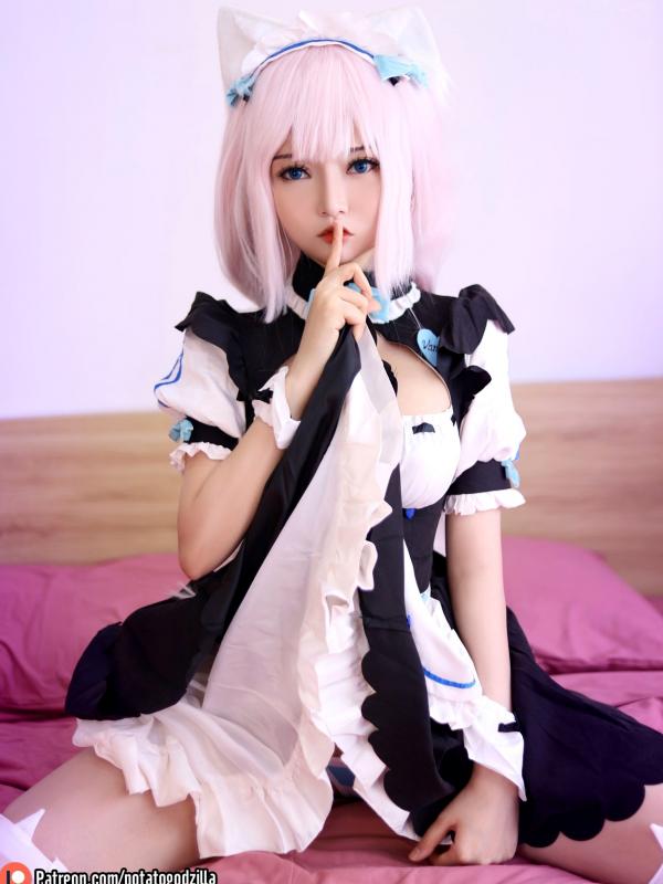    Potato-Godzilla-Vanilla：香草猫娘女仆Cosplay，二次元动漫角色，甜美性感诱惑写真第12张图片