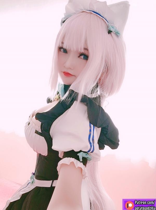    Potato-Godzilla-Vanilla：香草猫娘女仆Cosplay，二次元动漫角色，甜美性感诱惑写真第26张图片