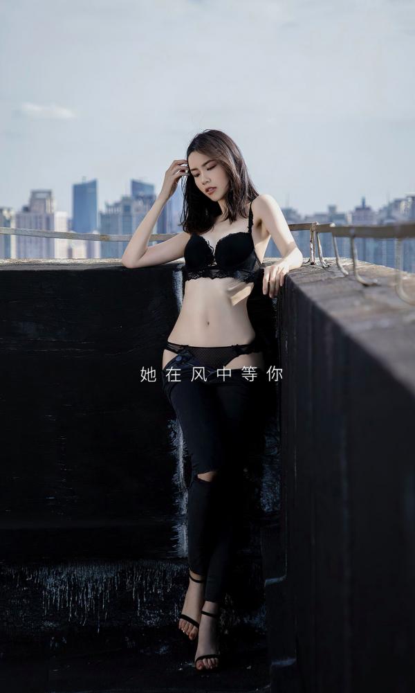    UGirlsApp尤果圈爱尤物-2854-欧阳美宣-《天使的情人》天台街拍性感私房大片-2024.05.20第2张图片