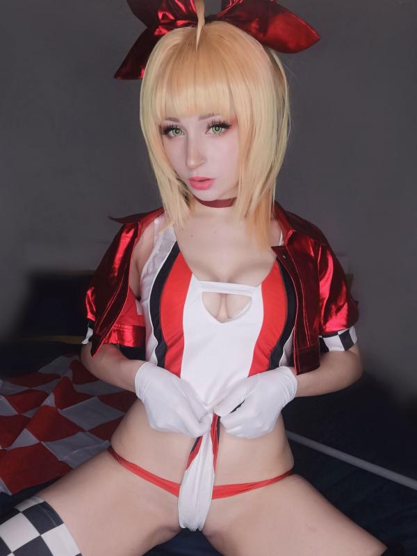   ShiroKitsune尼禄赛车女郎Cosplay私房照_Fate系列角色扮演性感魅力写真_极品诱惑与制服诱惑第7张图片