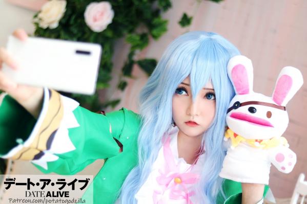    Potato-Godzilla-Yoshino 约会大作战四糸乃精美Cosplay，二次元软萌治愈系少女写真第1张图片