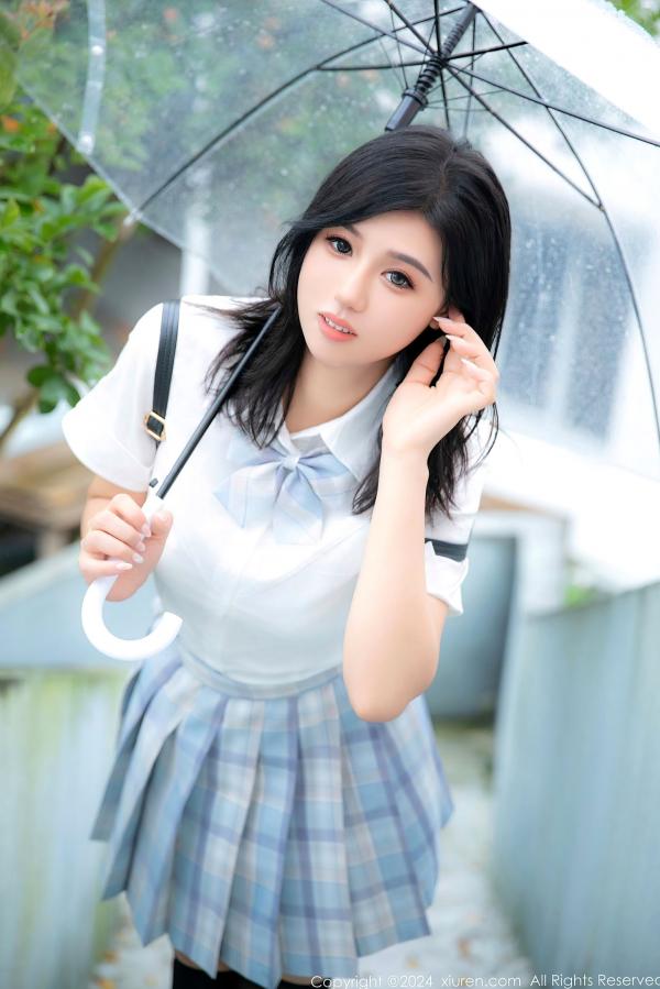    秀人网-8759-金小依-白色性感内衣私房写真，黑丝美腿极致诱惑，大尺度撩人风情-2024.06.26第4张图片