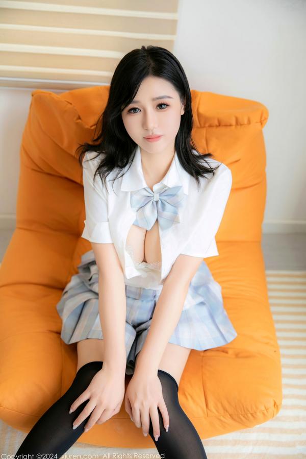    秀人网-8759-金小依-白色性感内衣私房写真，黑丝美腿极致诱惑，大尺度撩人风情-2024.06.26第26张图片