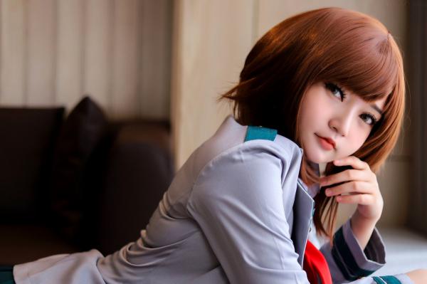    Potato-Godzilla-Ochako-Uraraka 校园风私房摄影 黑丝性感御茶子COS大尺度写真第9张图片
