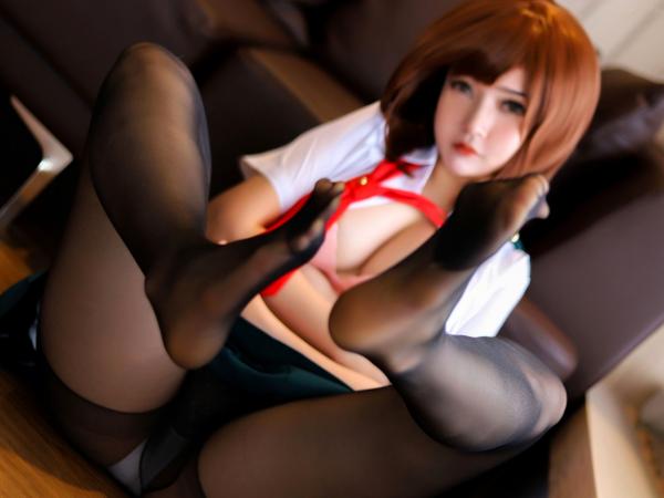    Potato-Godzilla-Ochako-Uraraka 校园风私房摄影 黑丝性感御茶子COS大尺度写真第13张图片