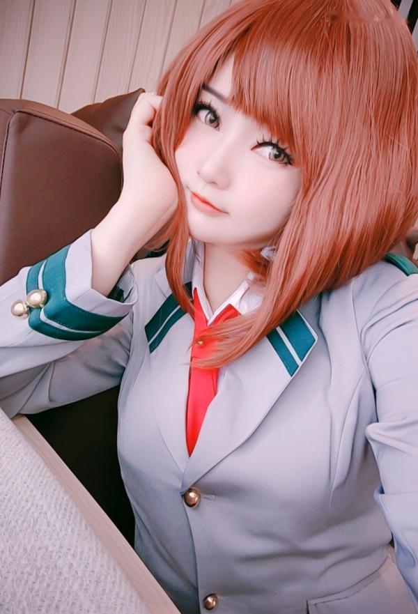    Potato-Godzilla-Ochako-Uraraka 校园风私房摄影 黑丝性感御茶子COS大尺度写真第24张图片