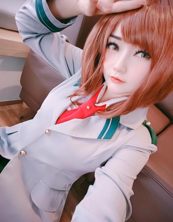    Potato-Godzilla-Ochako-Uraraka 校园风私房摄影 黑丝性感御茶子COS大尺度写真第27张图片