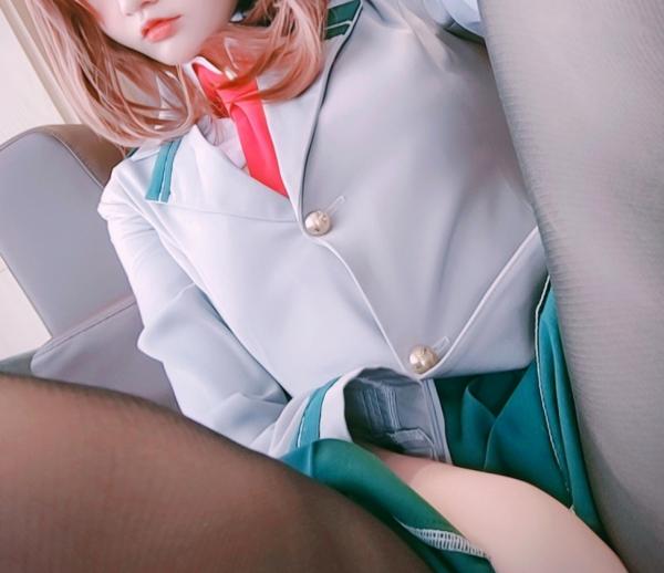    Potato-Godzilla-Ochako-Uraraka 校园风私房摄影 黑丝性感御茶子COS大尺度写真第28张图片